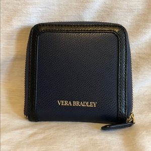 Vera Bradley Zuri leather wallet in Navy